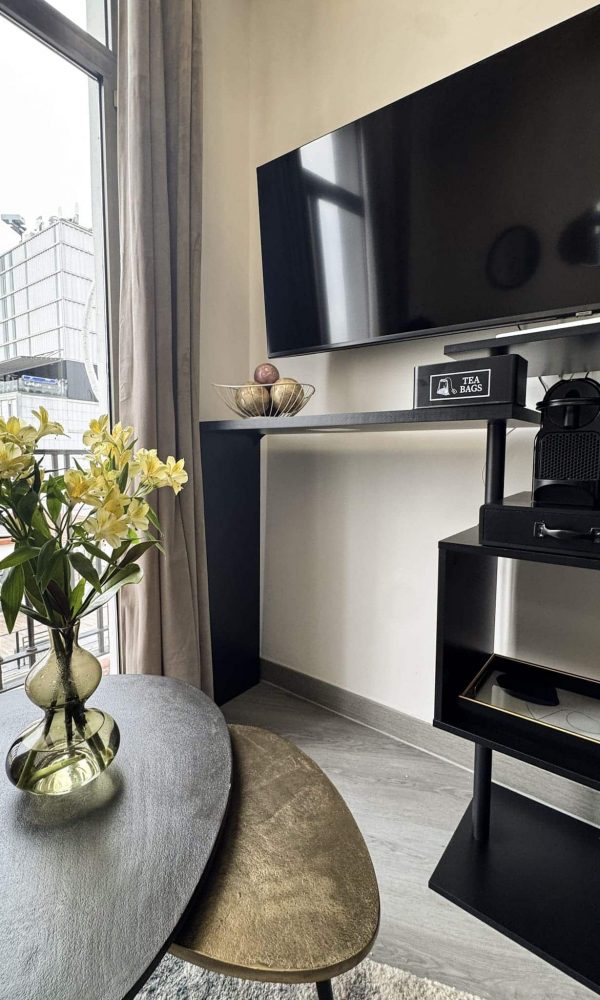 apartamento con TV colgada en pared